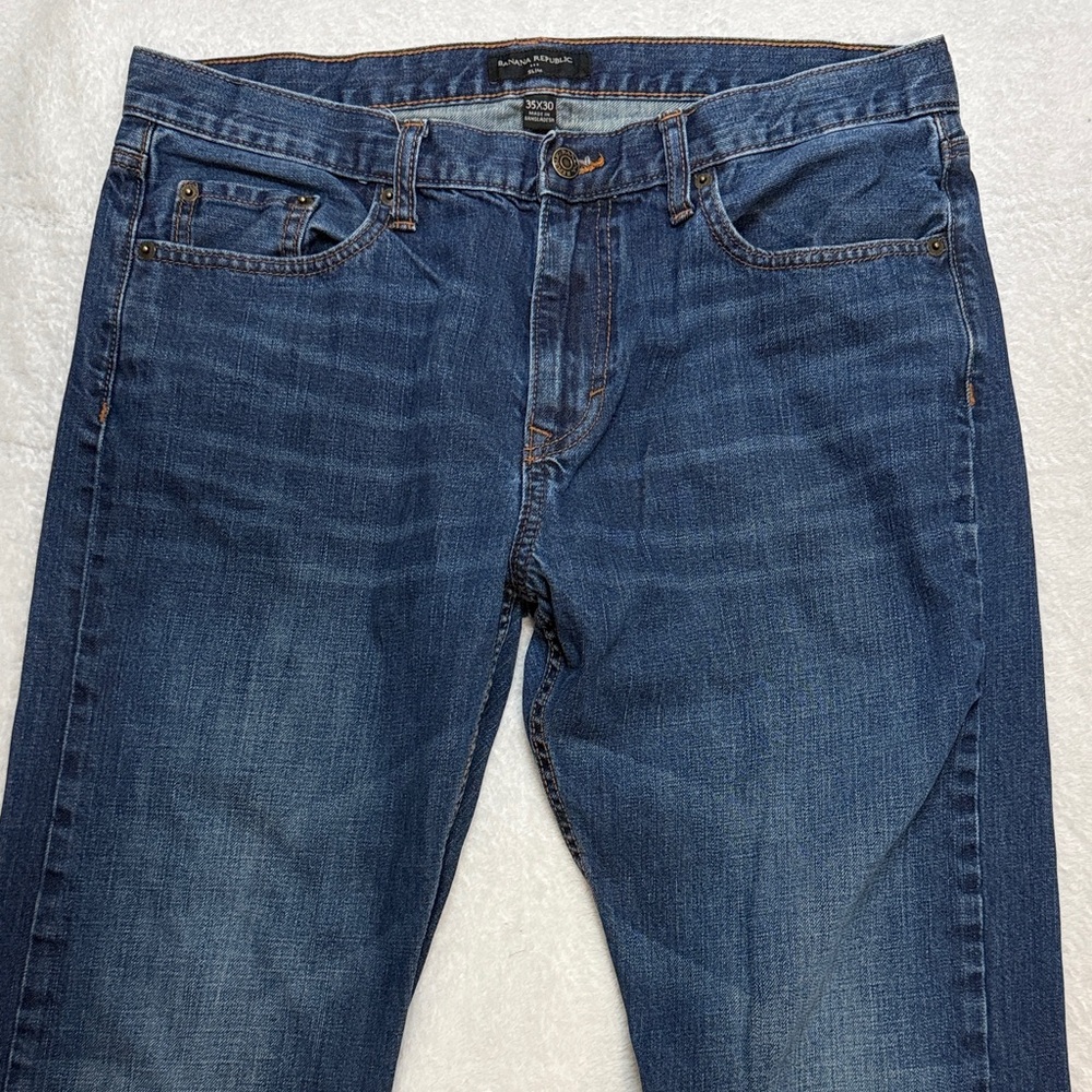 Banana Republic Slim Straight Jeans 35x30 - Picture 2 of 8